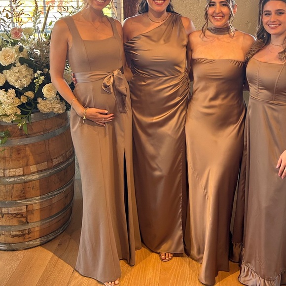 Show me your Mumu Paris gown bridesmaid dress in Dune - Picture 9 of 9